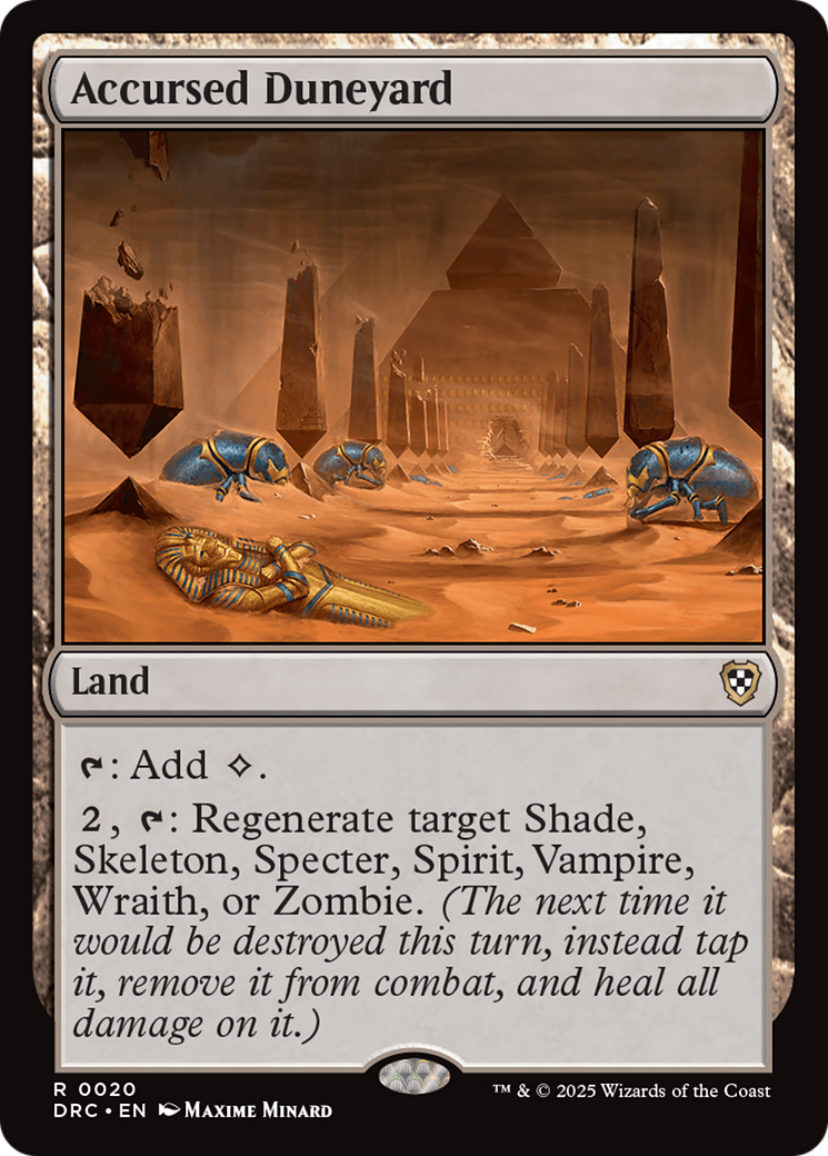 Accursed Duneyard (DRC-020) - [Commander: Aetherdrift]