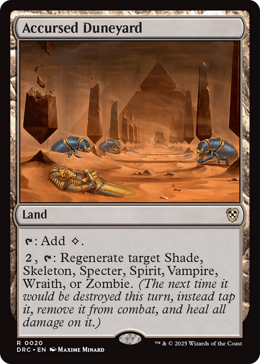 Accursed Duneyard (DRC-020) - [Commander: Aetherdrift]