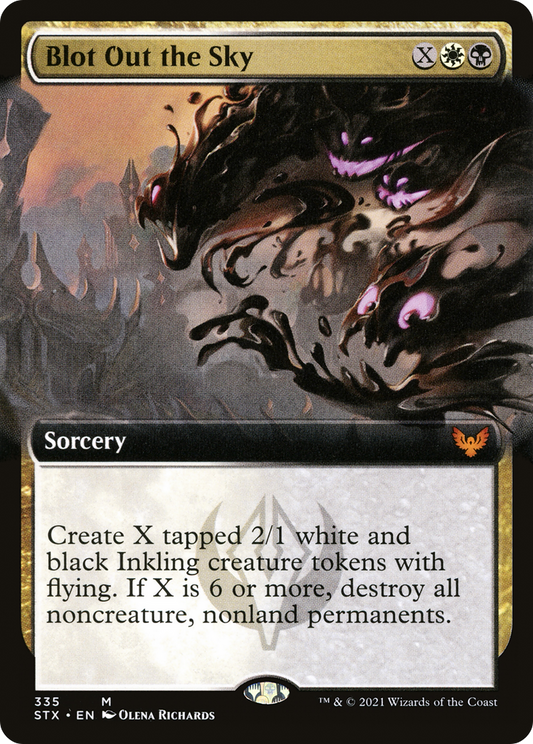 Blot Out the Sky (Extended Art) (STX-335) - [Strixhaven: School of Mages]: (Extended Art) Foil