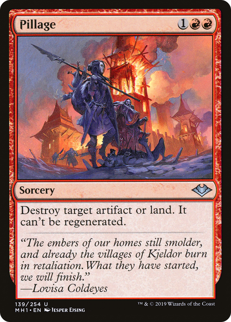 Pillage (MH1-139) - [Modern Horizons] Foil