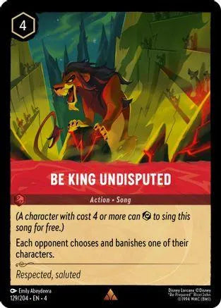 Be King Undisputed (129/204) Cold Foil - Ursulas Return - Emmett's ToyStop