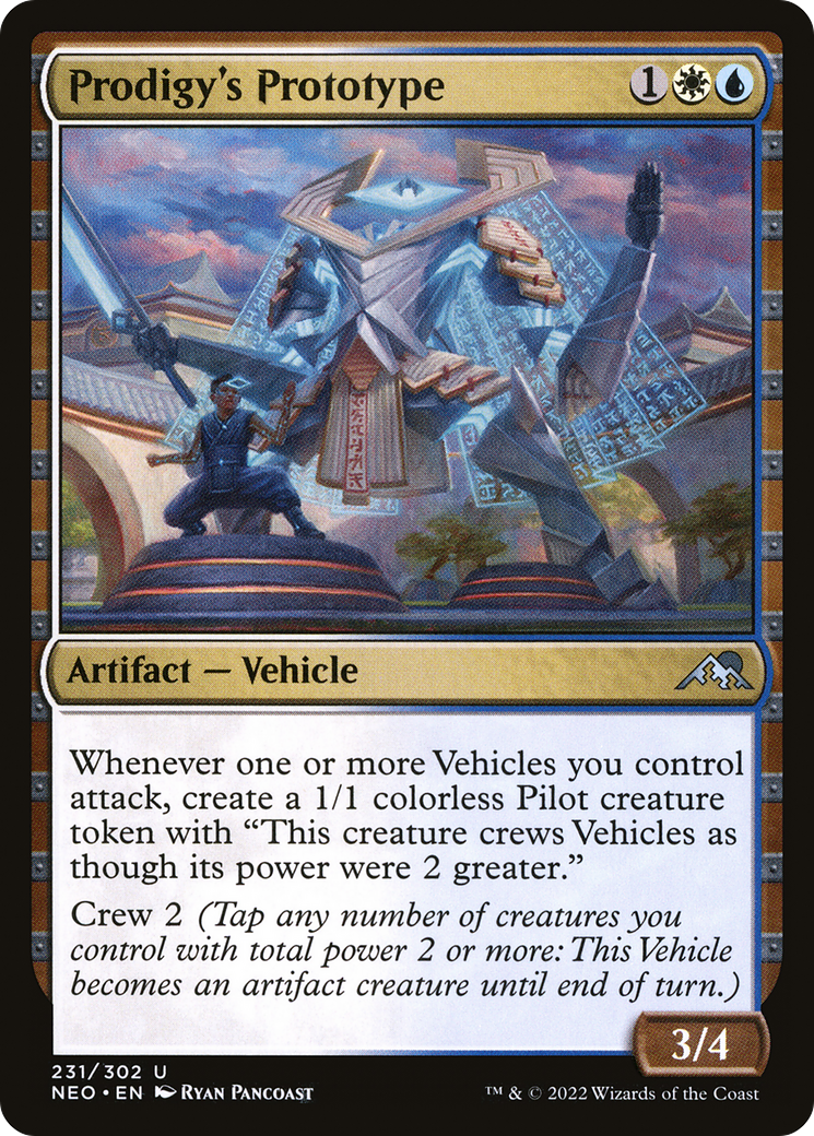 Prodigy's Prototype (NEO-231) - [Kamigawa: Neon Dynasty] Foil