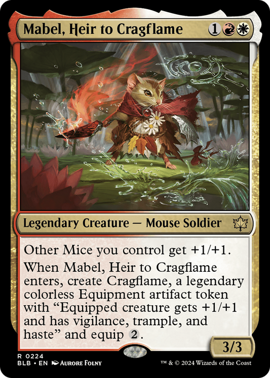 Mabel, Heir to Cragflame (BLB-224) - [Bloomburrow] Foil