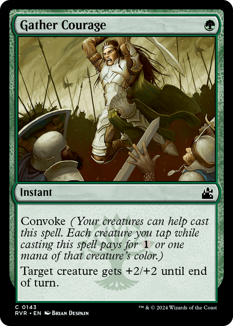 Gather Courage (RVR-143) - [Ravnica Remastered] Foil