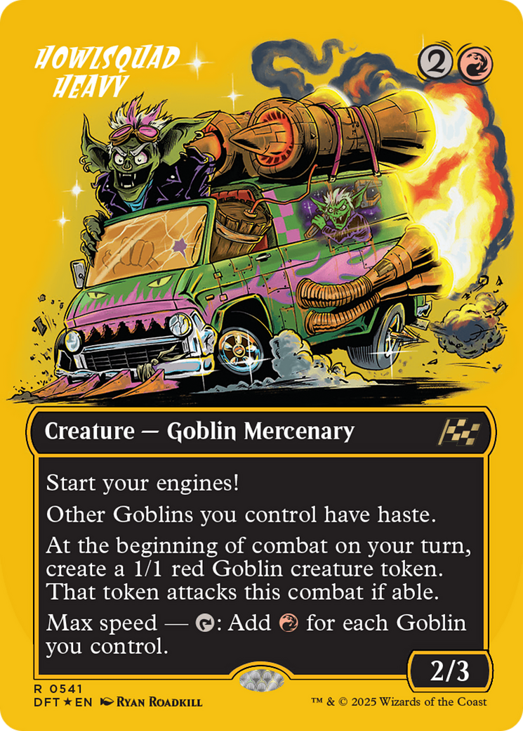 Howlsquad Heavy (Borderless) (First-Place Foil) (DFT-541) - [Aetherdrift] Foil