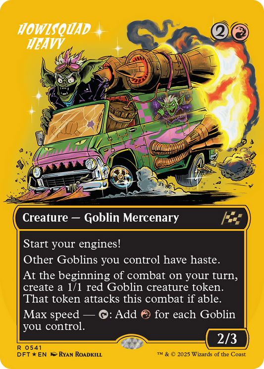 Howlsquad Heavy (Borderless) (First-Place Foil) (DFT-541) - [Aetherdrift] Foil