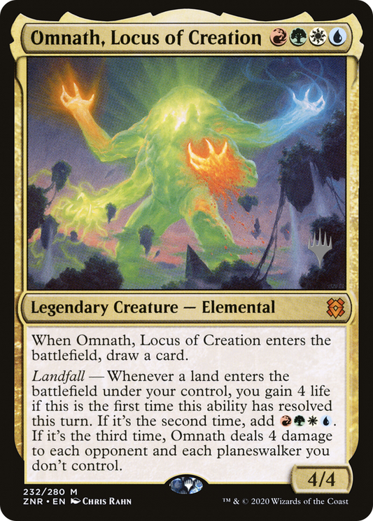Omnath, Locus of Creation (PPZNR-232) - [Zendikar Rising Promos] Foil