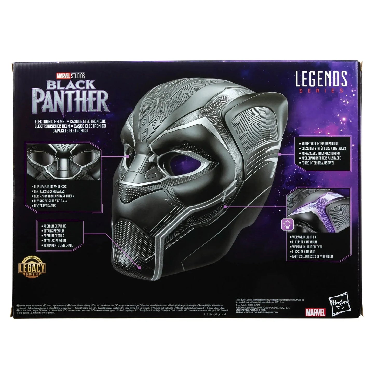 Black Panther Marvel Legends Premium Electronic Helmet - Emmett's ToyStop