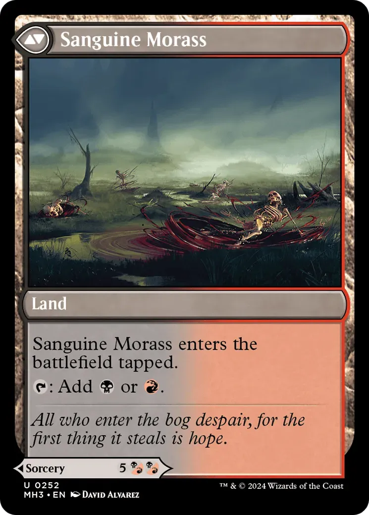 Bloodsoaked Insight // Sanguine Morass (MH3-252) - [Modern Horizons 3] - Emmett's ToyStop