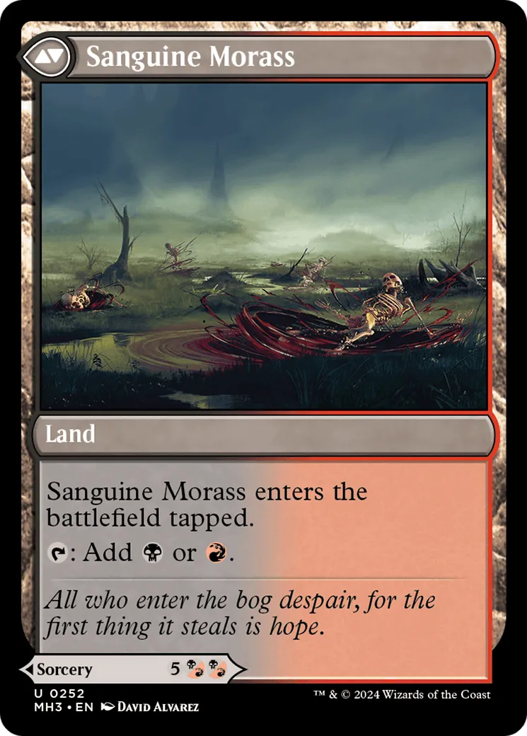 Bloodsoaked Insight // Sanguine Morass (MH3-252) - [Modern Horizons 3] Foil - Emmett's ToyStop