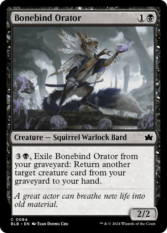 Bonebind Orator (BLB-084) - [Bloomburrow] Foil - Emmett's ToyStop