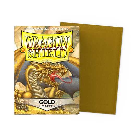 Dragon Shield - 100ct Standard Size - Matte Gold