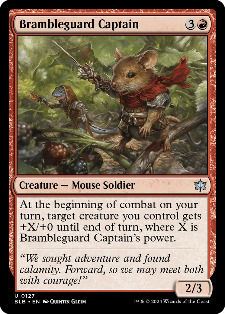 Brambleguard Captain (BLB-127) - [Bloomburrow] Foil - Emmett's ToyStop