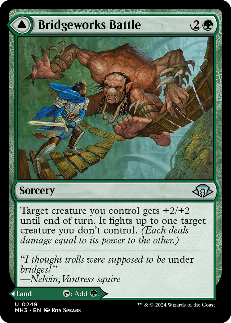 Bridgeworks Battle // Tanglespan Bridgeworks (MH3-249) - [Modern Horizons 3] Foil - Emmett's ToyStop
