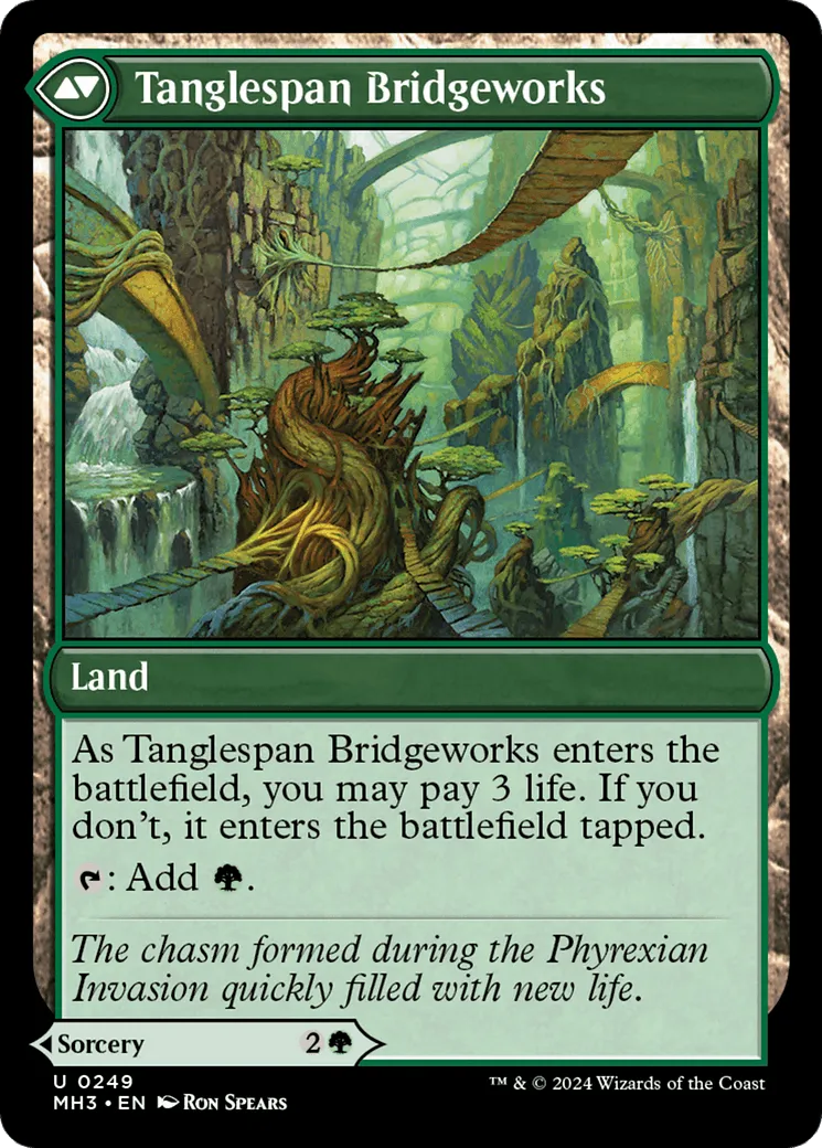 Bridgeworks Battle // Tanglespan Bridgeworks (MH3-249) - [Modern Horizons 3] Foil - Emmett's ToyStop