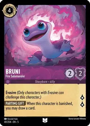 Bruni - Fire Salamander (40/204) Cold Foil - Shimmering Skies - Emmett's ToyStop