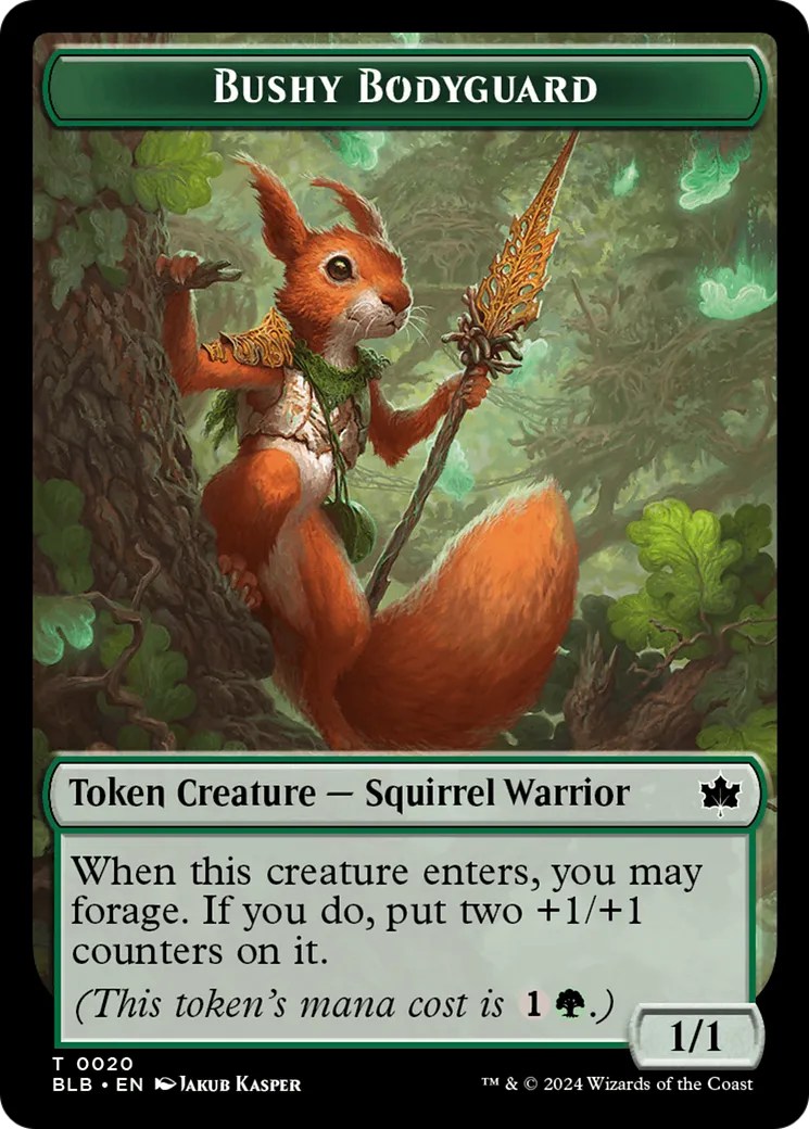 Bushy Bodyguard (TBLB-020) - [Bloomburrow Tokens] Foil - Emmett's ToyStop