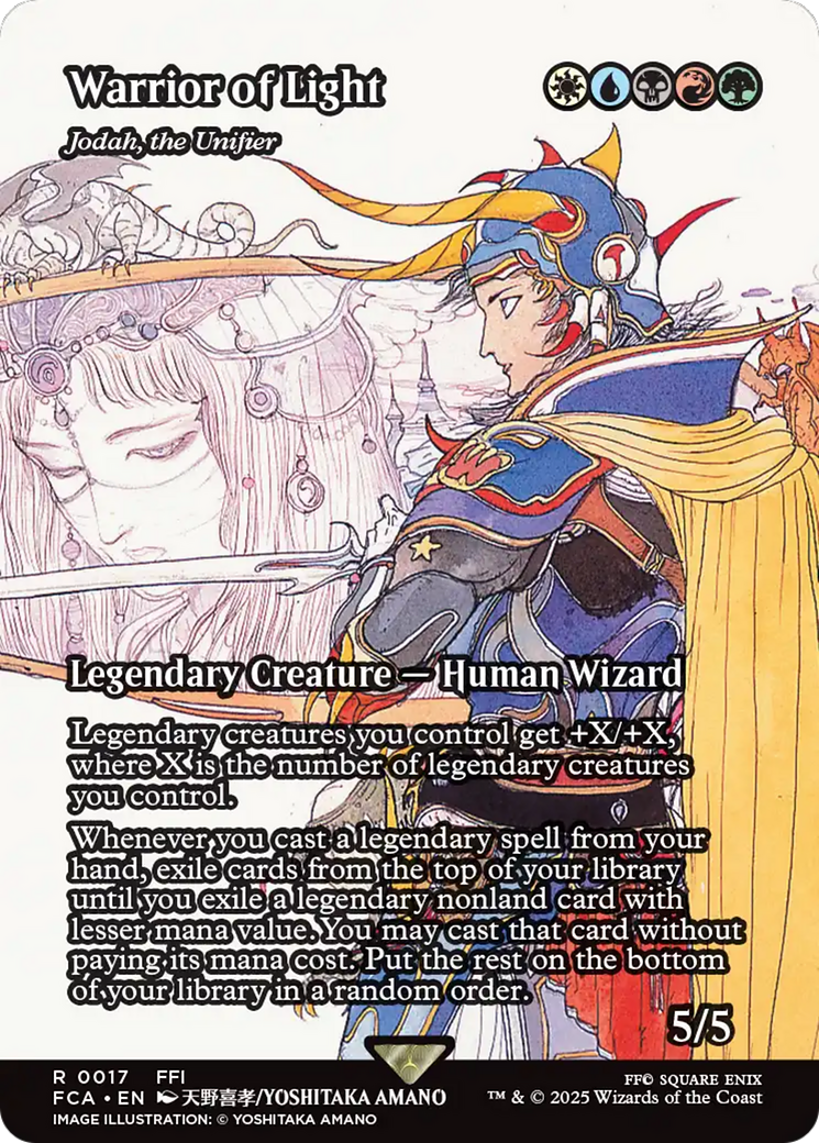 Jodah, the Unifier (FCA-017) - [FINAL FANTASY: Through the Ages] / Warrior of Light (Borderless) Foil