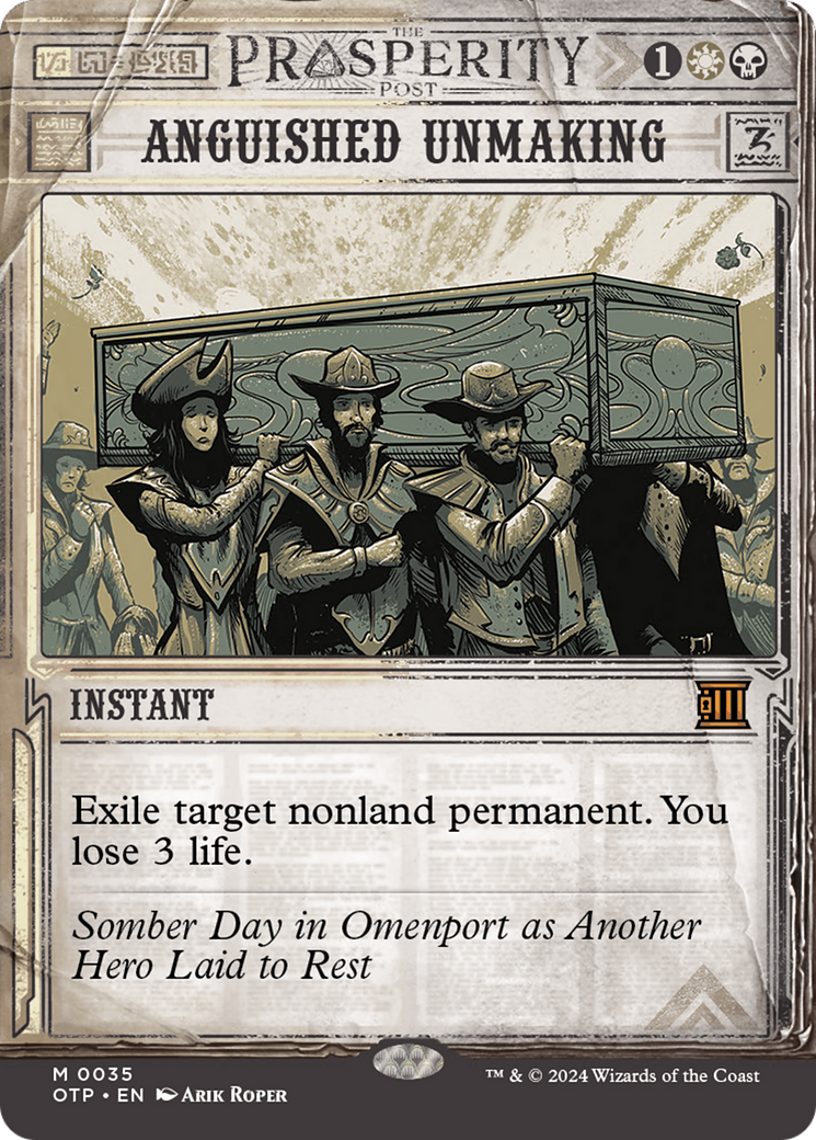 Angoisse Unmaking (OTP-035) - [Dernières nouvelles] : (Showcase) (Borderless) Foil 