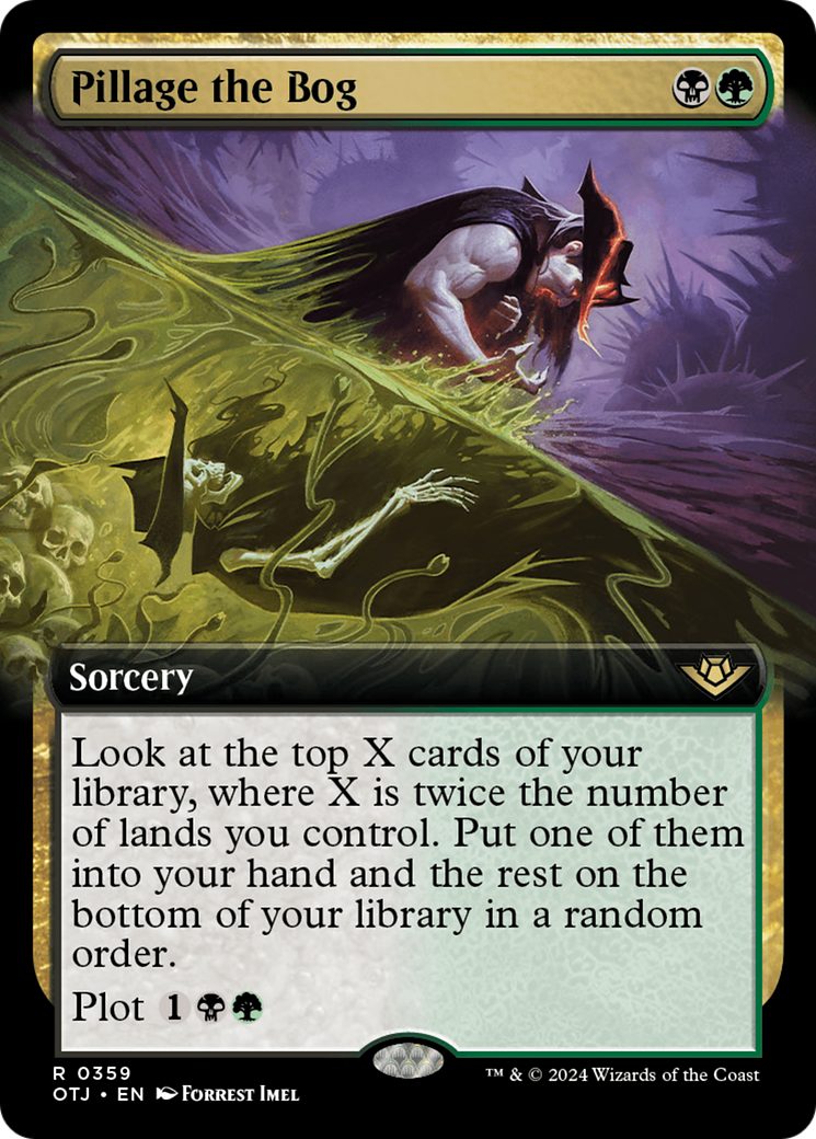 Pillage de la tourbière (OTJ-359) - [Outlaws of Thunder Junction] : (Extended Art) Foil