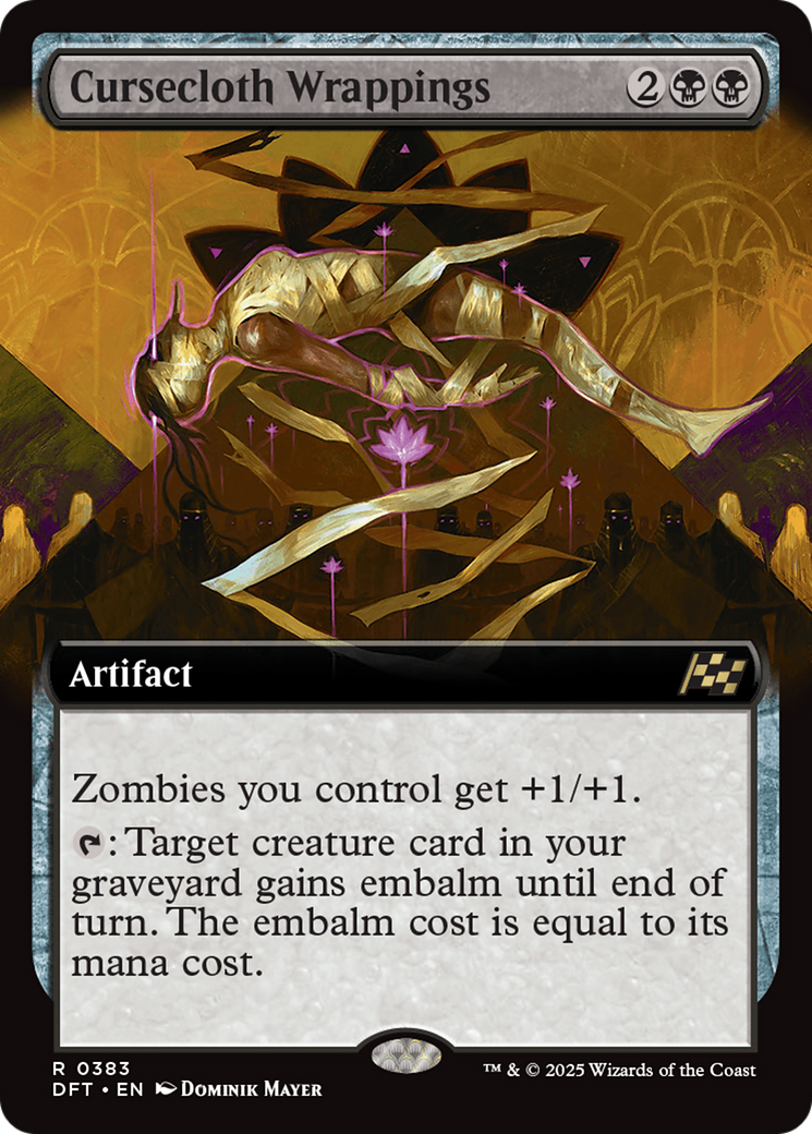 Cursecloth Wrappings (DFT-383) - [Aetherdrift]: (Extended Art)