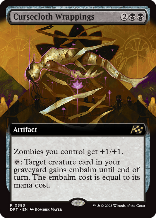 Cursecloth Wrappings (DFT-383) - [Aetherdrift]: (Extended Art) Foil