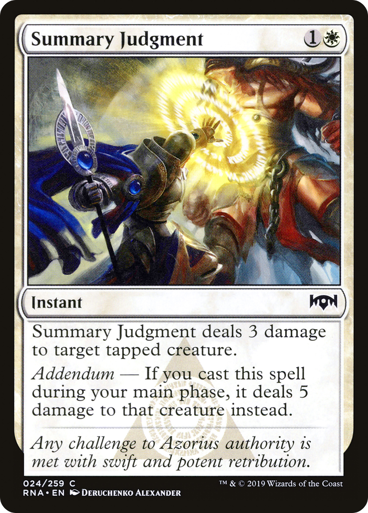 Summary Judgment (RNA-024) - [Ravnica Allegiance]