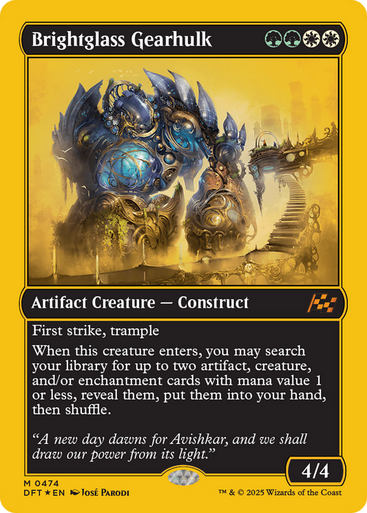 Brightglass Gearhulk (First-Place Foil) (DFT-474) - [Aetherdrift] Foil