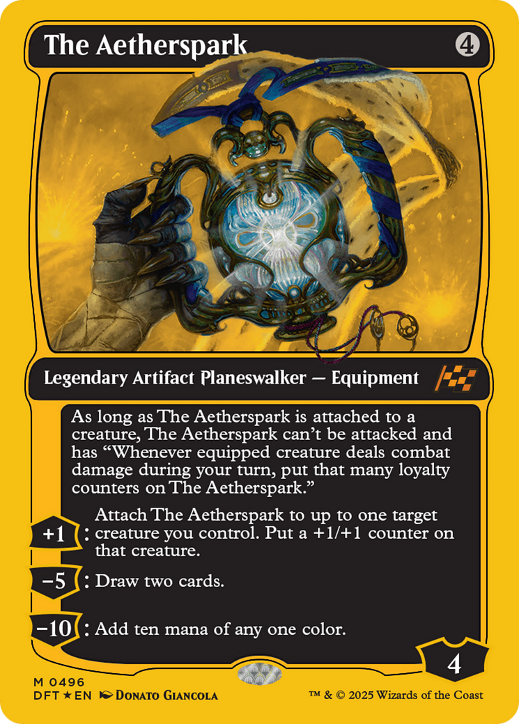 The Aetherspark (First-Place Foil) (DFT-496) - [Aetherdrift] Foil
