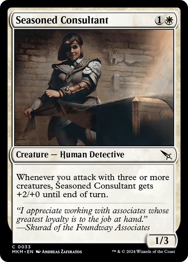 Seasoned Consultant (MKM-033) - [Murders at Karlov Manor] Foil