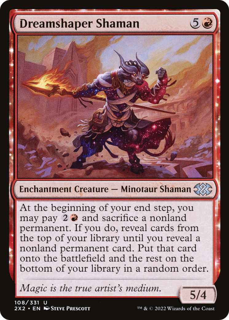 Dreamshaper Shaman (2X2-108) - [Double Masters 2022]: (enchantment) Foil
