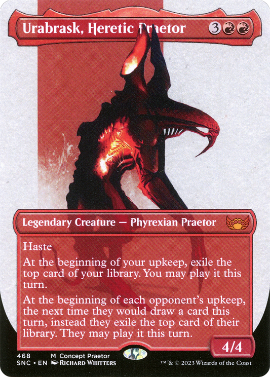 Urabrask, Heretic Praetor (Concept Praetor) (ONE-468) - [Streets of New Capenna] (Borderless)