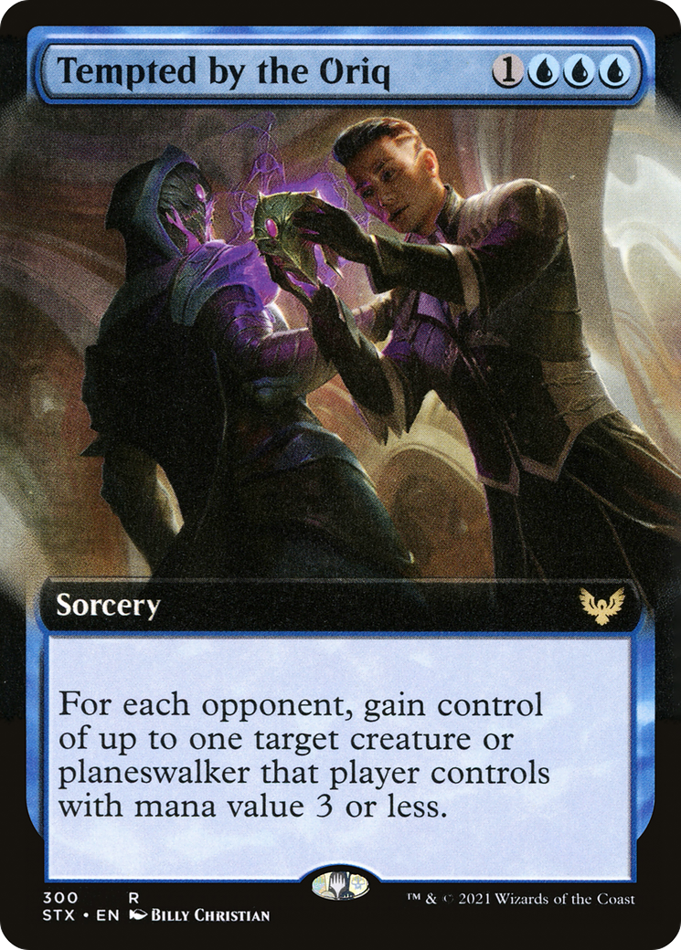 Tempted by the Oriq (STX-300) - [Strixhaven: School of Mages]: (Extended Art) Foil