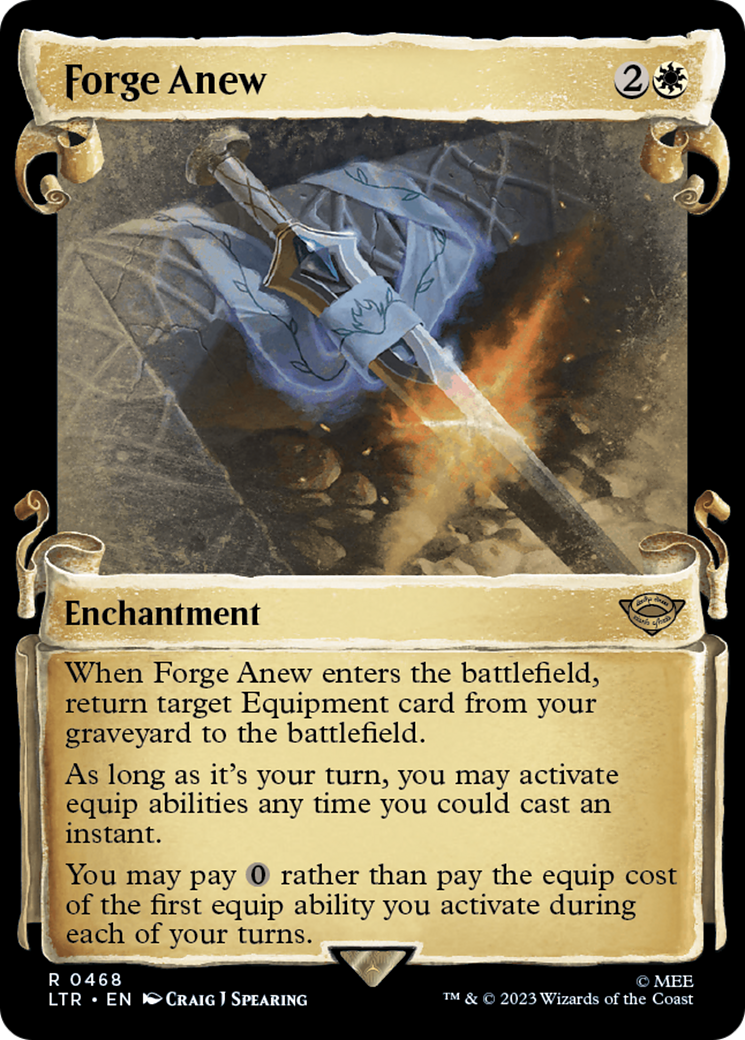 Forge Anew (LTR-468) - [The Lord of the Rings: Tales of Middle-earth]: (Showcase) Foil