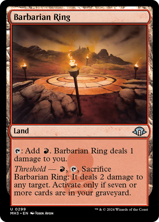 Anneau barbare (MH3-299) - [Modern Horizons 3] Foil