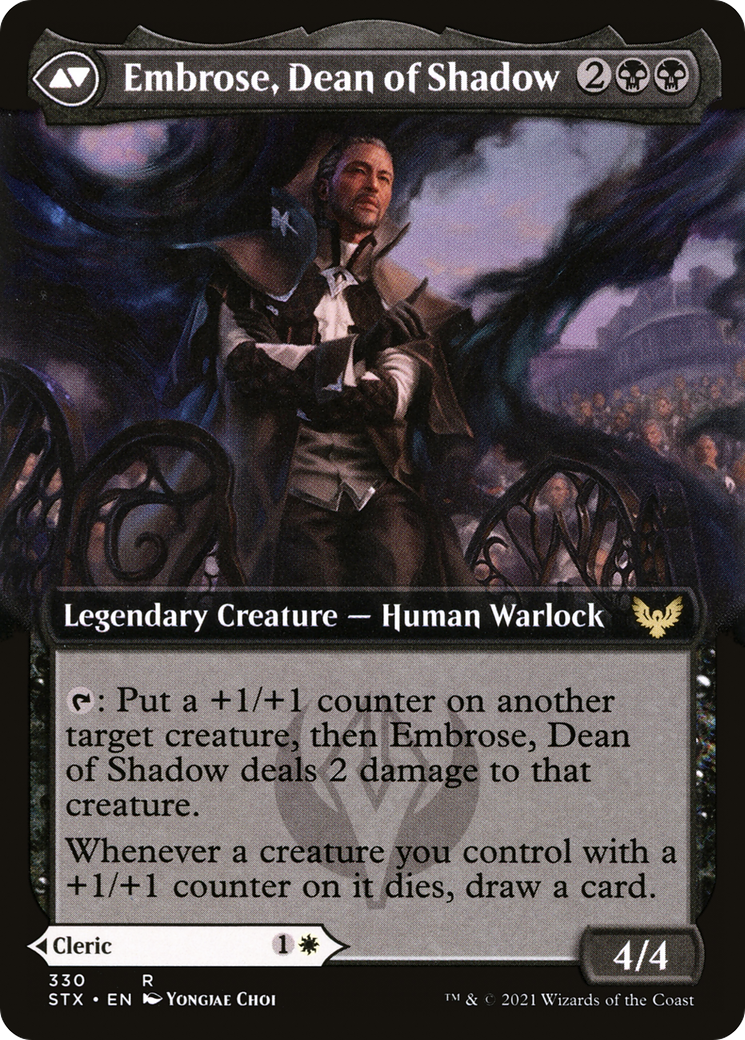 Shaile, Dean of Radiance // Embrose, Dean of Shadow (STX-330) - [Strixhaven: School of Mages]: (Extended Art)