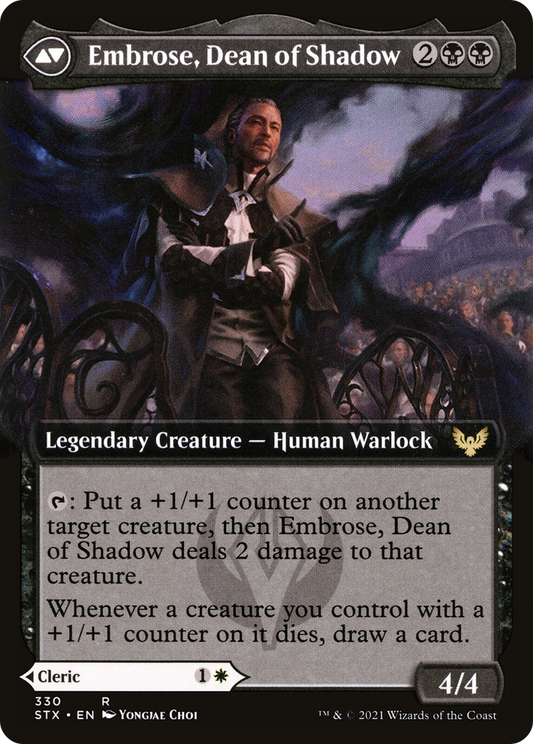Shaile, Dean of Radiance // Embrose, Dean of Shadow (STX-330) - [Strixhaven: School of Mages]: (Extended Art) Foil