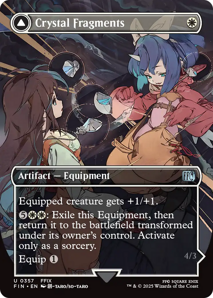 Crystal Fragments // Summon: Alexander (FIN-357) - [FINAL FANTASY]: (enchantment) (Borderless) Foil
