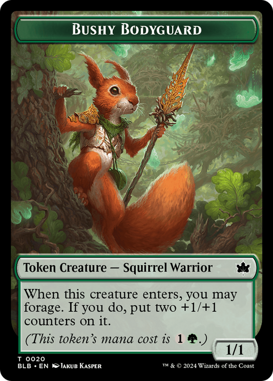 Garde du corps touffu (TBLB-020) - [Bloomburrow Tokens] Foil 