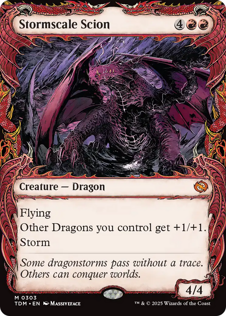 Stormscale Scion (TDM-303) - [Tarkir: Dragonstorm]: (Showcase)