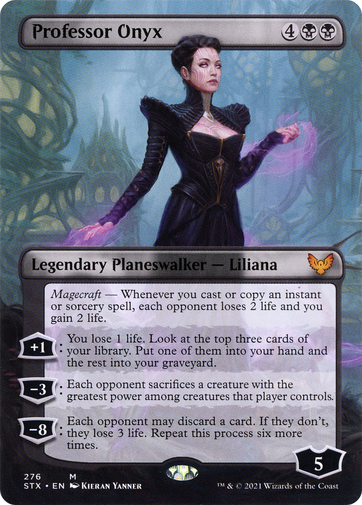 Professor Onyx (STX-276) - [Strixhaven: School of Mages] (Borderless) Foil