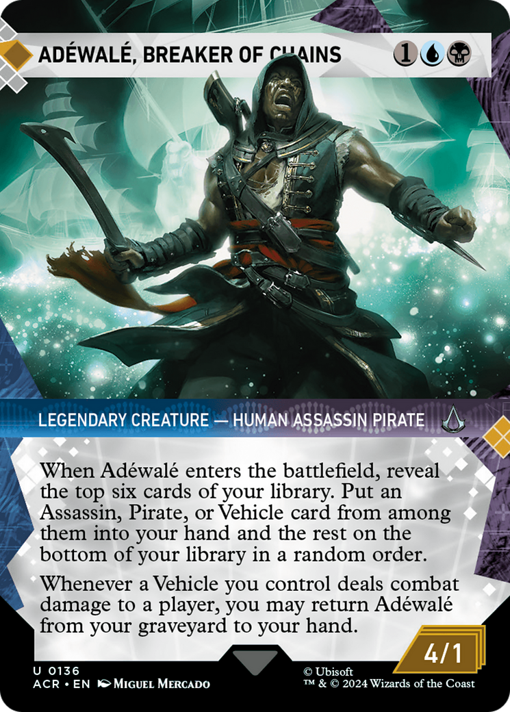 Adewalé, briseur de chaînes (ACR-136) - [Assassin's Creed] : (Vitrine) (Sans bordure) Foil 