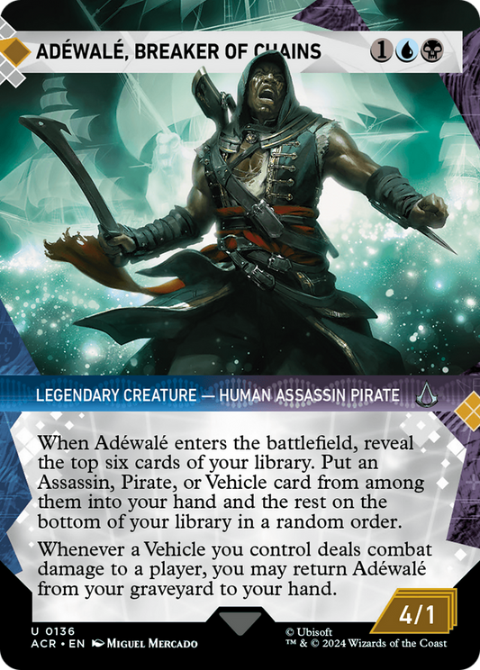 Adewalé, briseur de chaînes (ACR-136) - [Assassin's Creed] : (Vitrine) (Sans bordure) Foil 