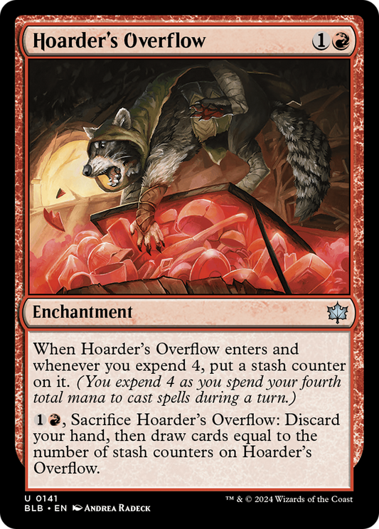 Hoarder's Overflow (BLB-141) - [Bloomburrow] Foil