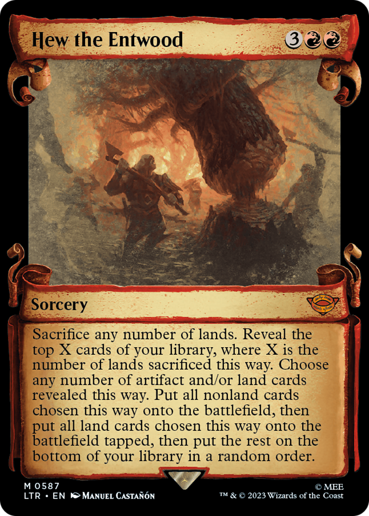 Hew the Entwood (LTR-587) - [The Lord of the Rings: Tales of Middle-earth]: (Showcase) Foil