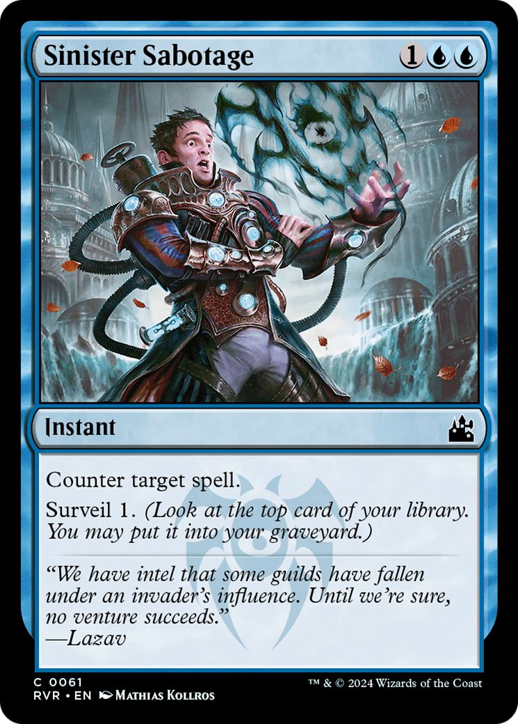 Sinister Sabotage (RVR-061) - [Ravnica Remastered]