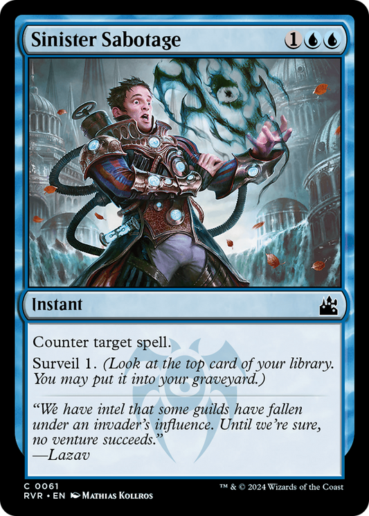 Sinister Sabotage (RVR-061) - [Ravnica Remastered]