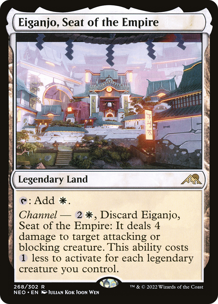 Eiganjo, Seat of the Empire (NEO-268) - [Kamigawa: Neon Dynasty] Foil