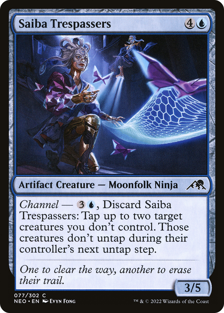 Saiba Trespassers (NEO-077) - [Kamigawa: Neon Dynasty] Foil