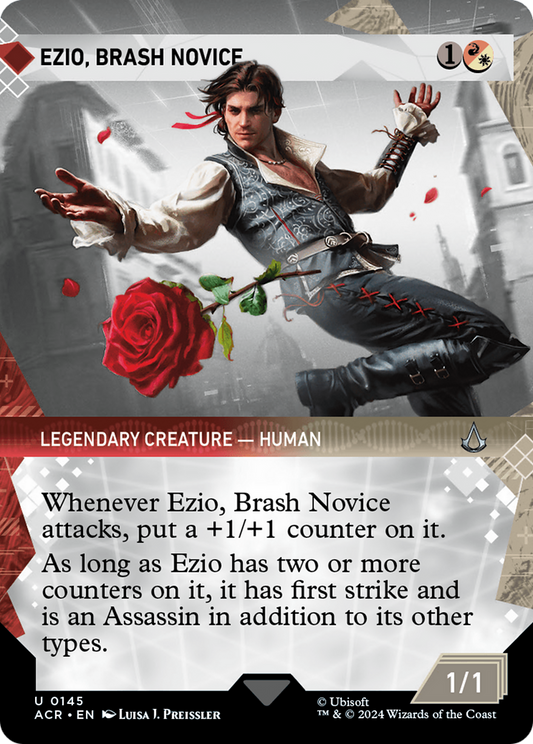 Ezio, Brash Novice (ACR-145) - [Assassin's Creed]: (Showcase) (Borderless)